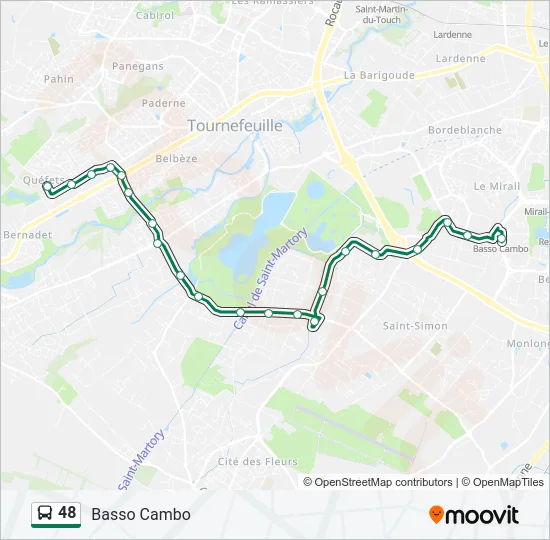 48 Bus Line Map