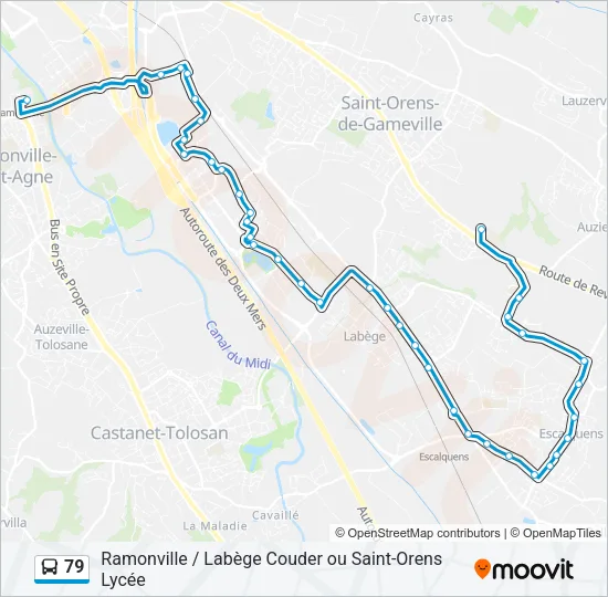 79 Bus Line Map