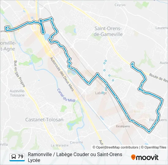 79 Bus Line Map