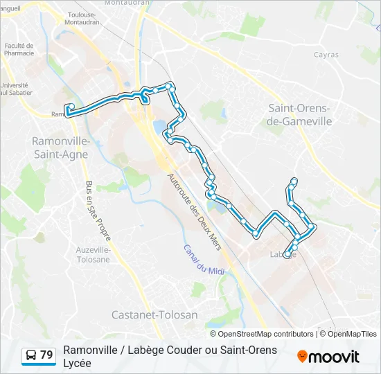 79 Bus Line Map