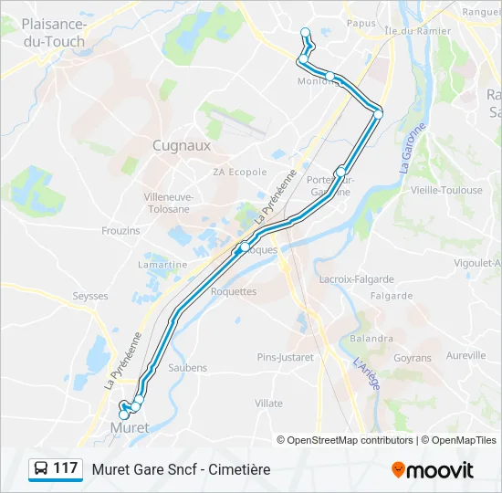 117 Bus Line Map