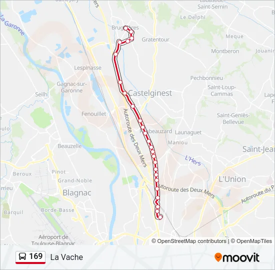 169 Bus Line Map