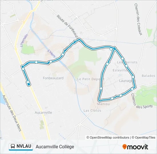 NVLAU Bus Line Map