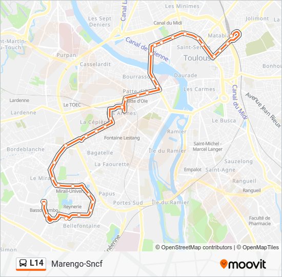 l14 Route Schedules, Stops & Maps MarengoSncf (Updated)