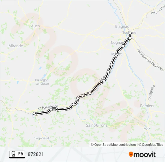 P5 Train Line Map