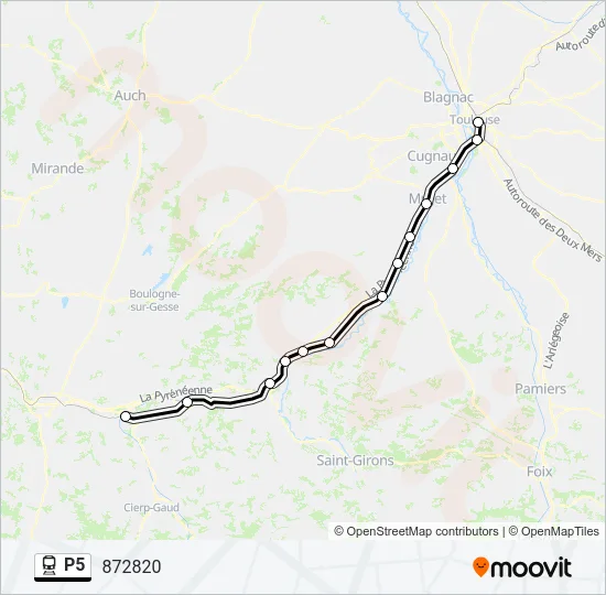 P5 Train Line Map