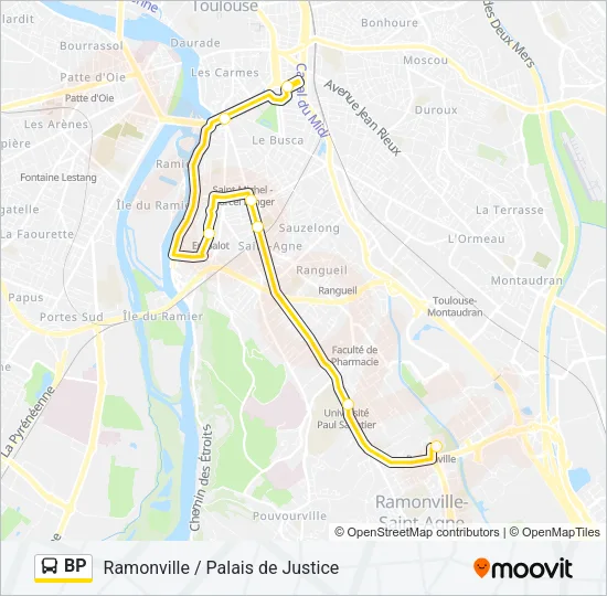 BP Bus Line Map