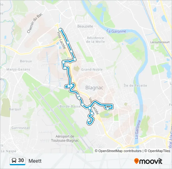 30 Bus Line Map