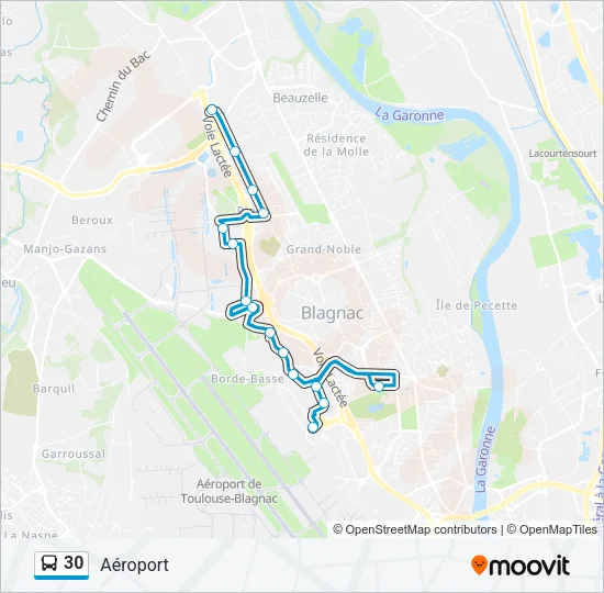 30 Bus Line Map