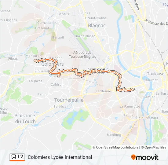 L2 Bus Line Map