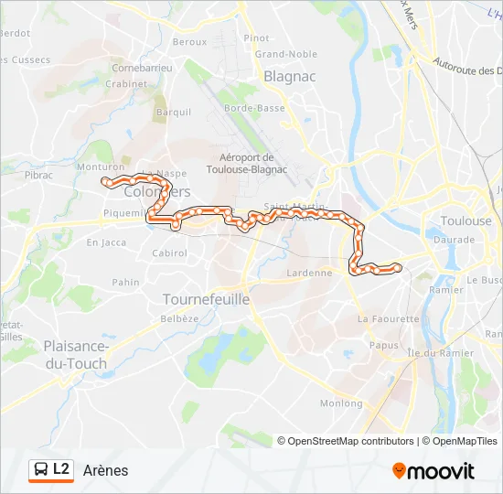 L2 Bus Line Map