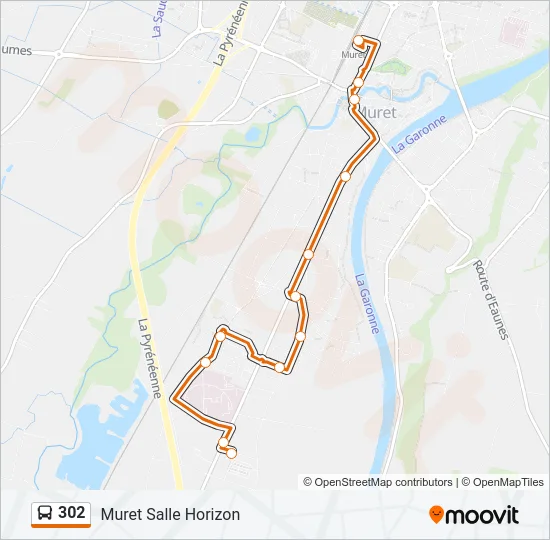302 Bus Line Map