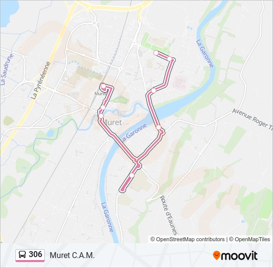 306 bus Line Map