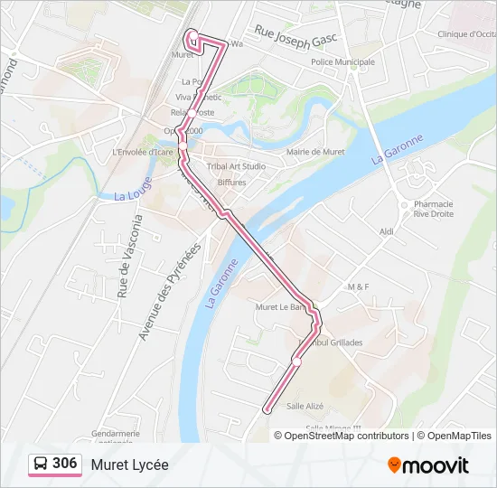 306 Bus Line Map