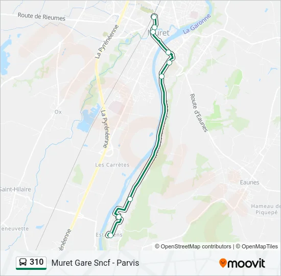 310 Bus Line Map
