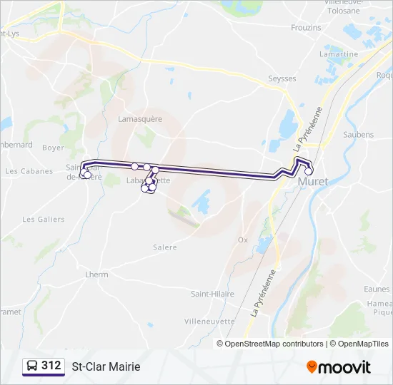 312 Bus Line Map