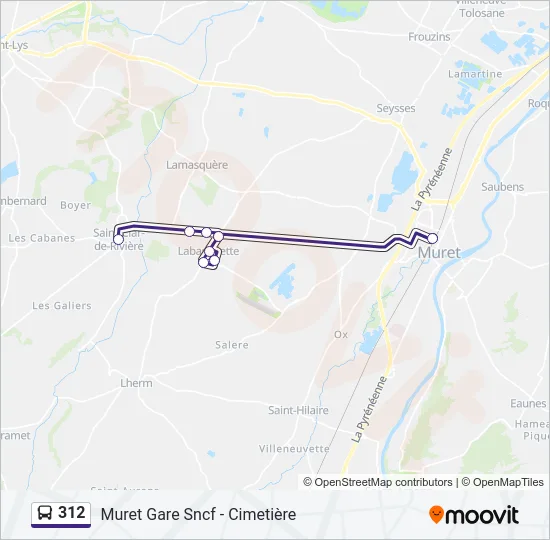 312 Bus Line Map