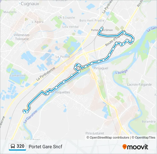 320 Bus Line Map