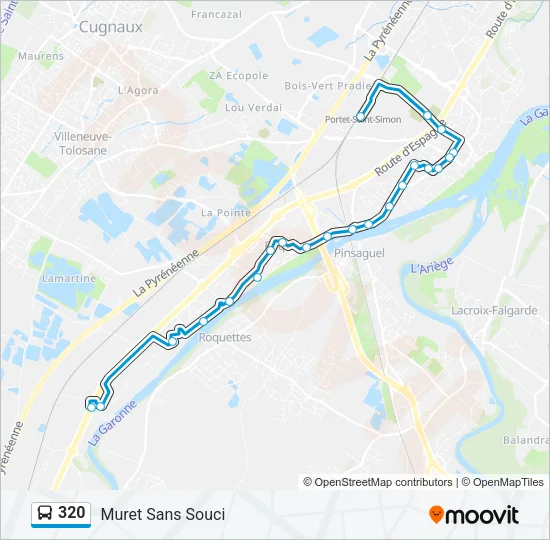 320 Bus Line Map