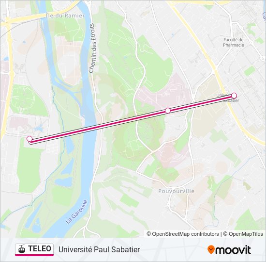 Plan de la ligne TELEO de gondole