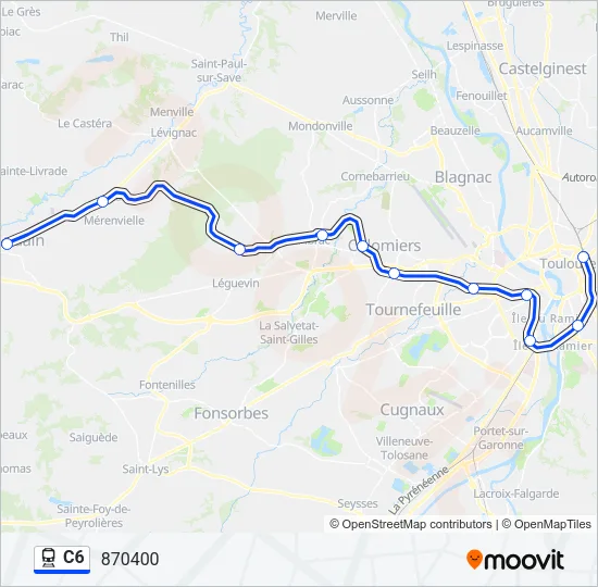 C6 Train Line Map