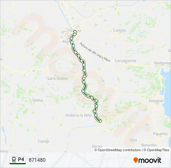 P4 Train Line Map