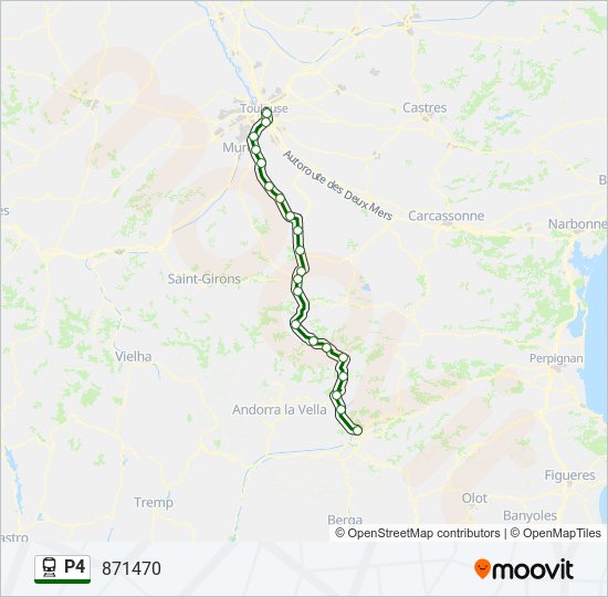 P4 train Line Map