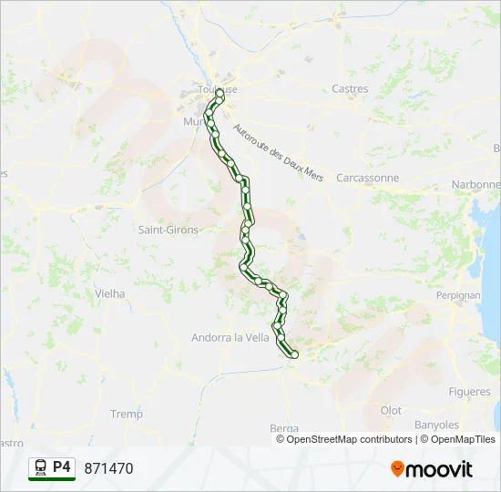 P4 Train Line Map