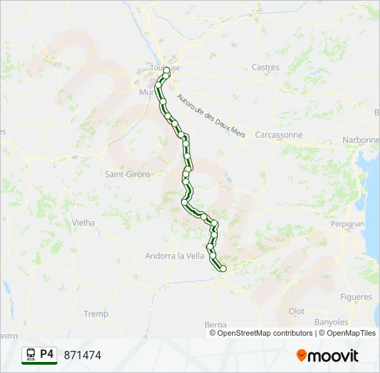 P4 Train Line Map