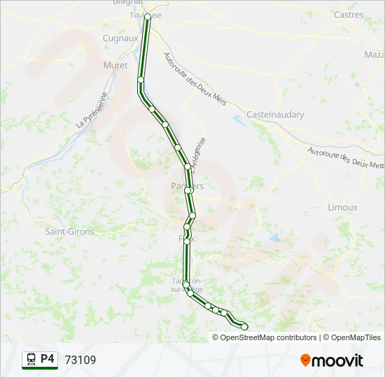 P4 Train Line Map