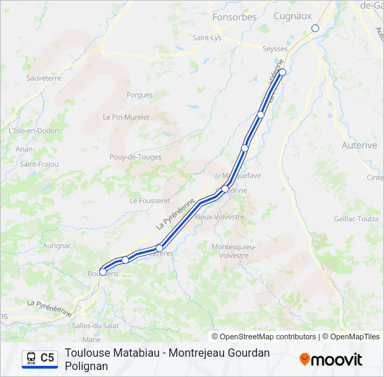 C5 Train Line Map