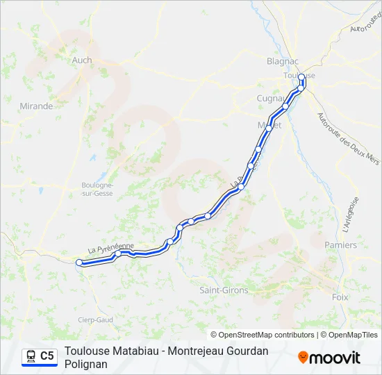 C5 Train Line Map