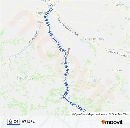 C4 Train Line Map
