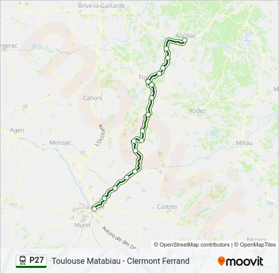 P27 Train Line Map