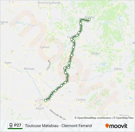 P27 Train Line Map