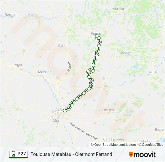 P27 Train Line Map