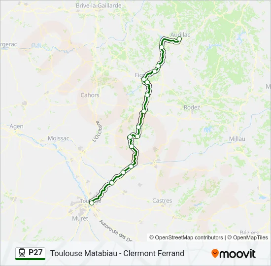 P27 Train Line Map