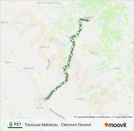 P27 Train Line Map