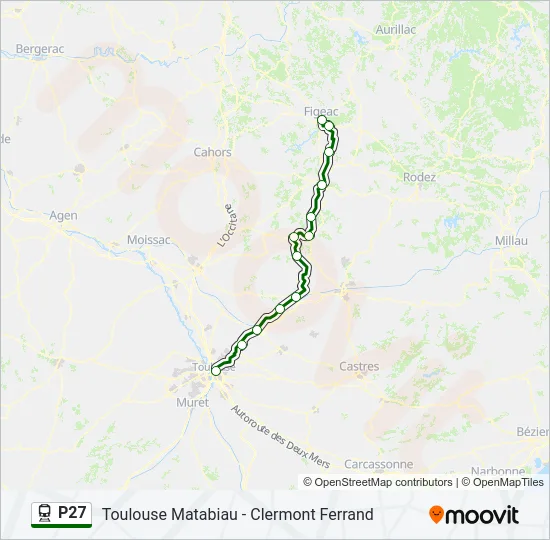 P27 Train Line Map