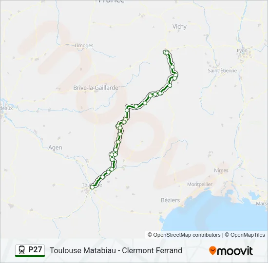 P27 Train Line Map