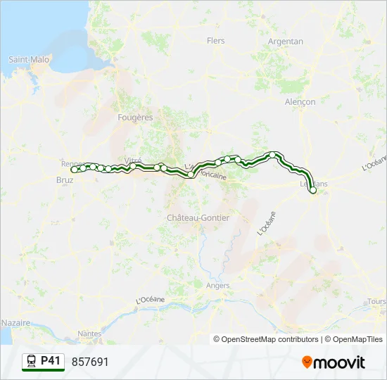 P41 Train Line Map