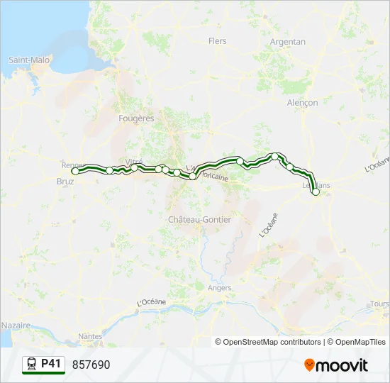 P41 Train Line Map