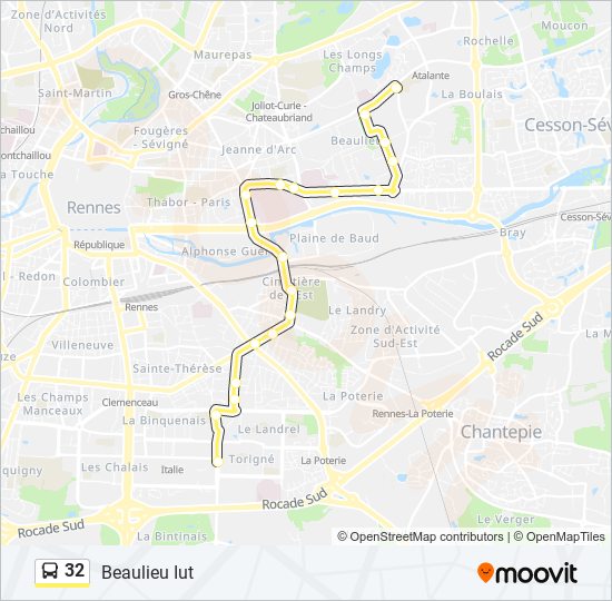 32 bus Line Map