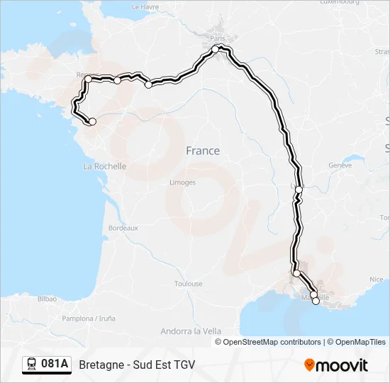 081A Train Line Map