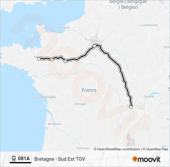081A Train Line Map