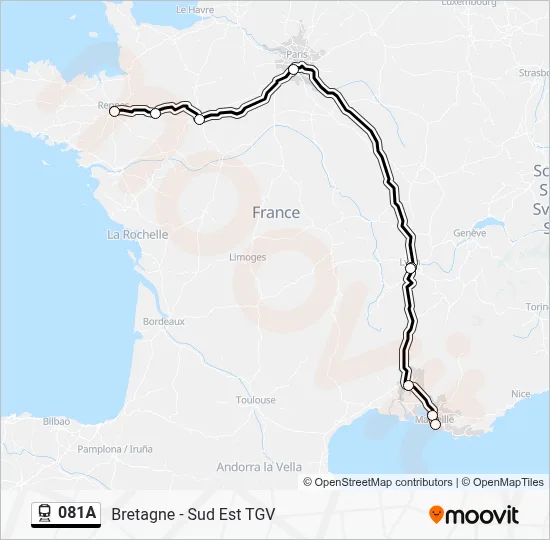 081A Train Line Map