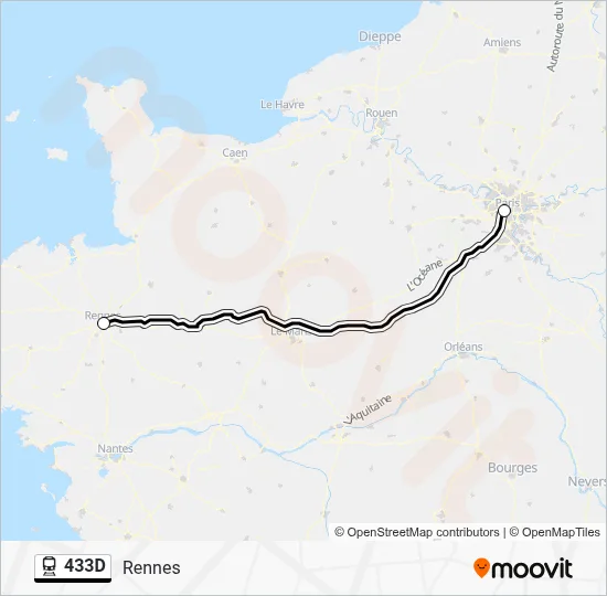 433D Train Line Map
