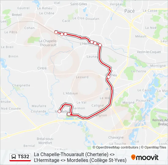 TS32 Bus Line Map