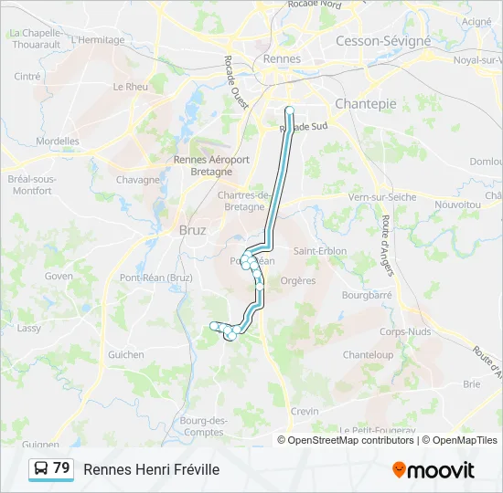 79 Bus Line Map