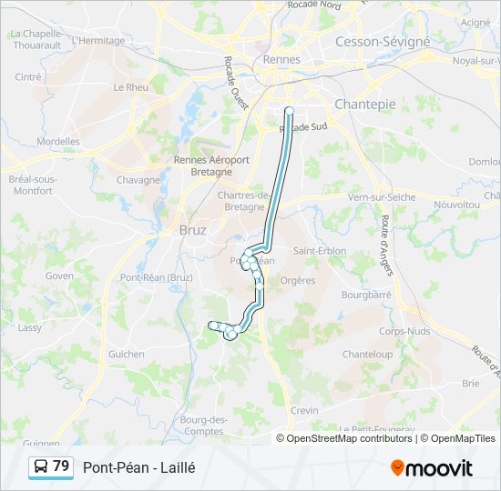 79 bus Line Map